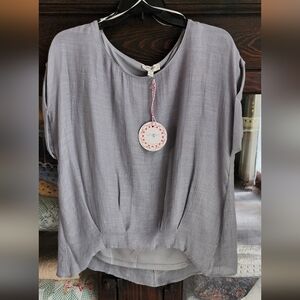Umgee Light Gray Women's Blouse